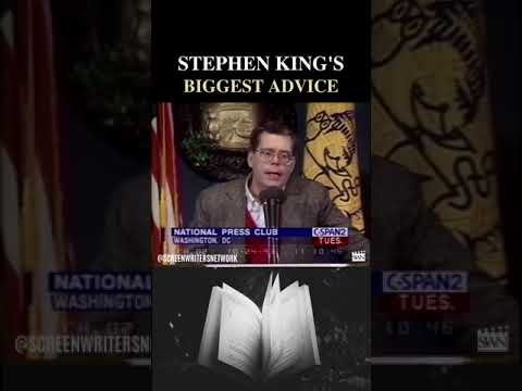 Stephen King’s BIGGEST Writing Advice! 📚📝♥️ #shorts