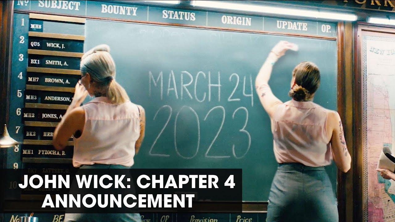 John Wick: Chapter 4 (2023 film) Announcement