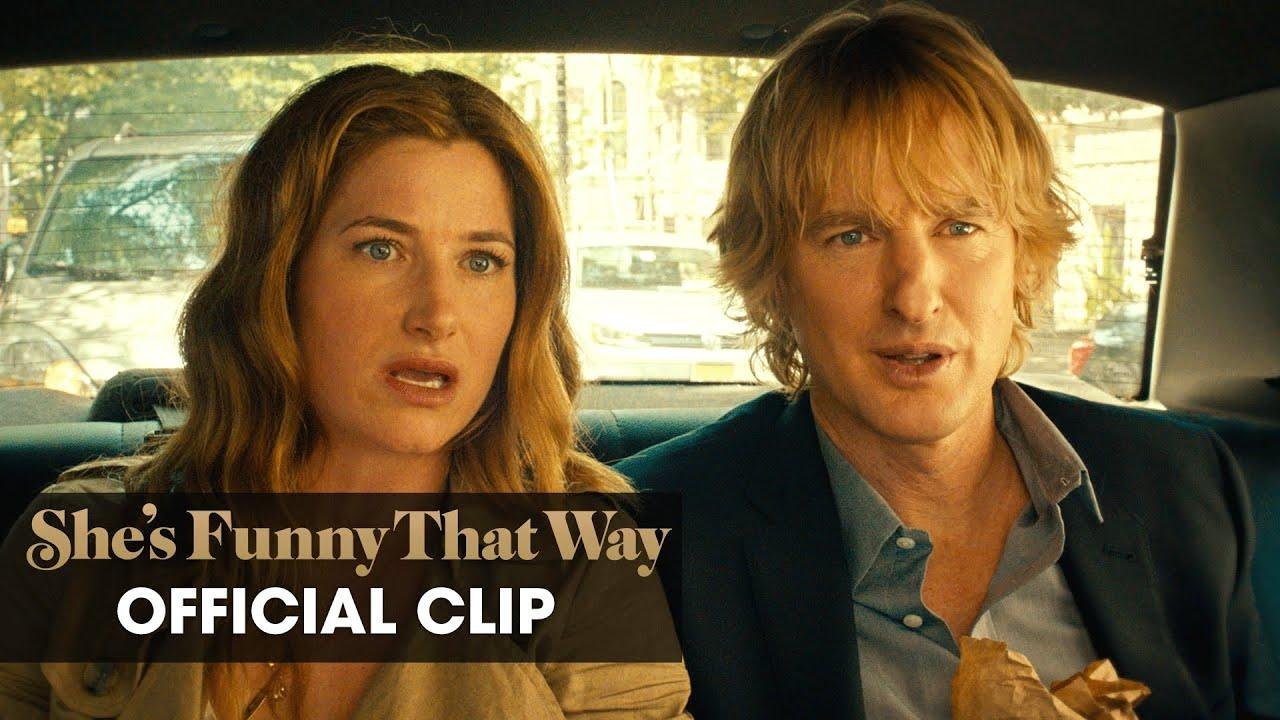 She’s Funny That Way (2015 cinema – Owen Wilson, Imogen Poots) Official Clip – “Where’s the Driver?”