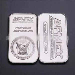 APMEX-1 oz Silver Bar .999 Fine Sealed American Precious Metals-USA*